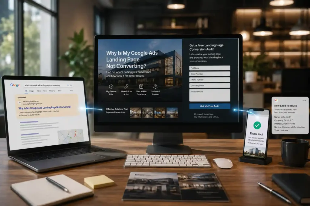 Google Ads landing page not converting due to common conversion issues