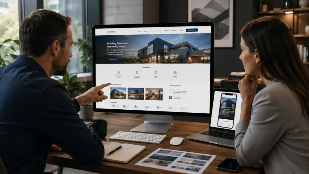 Make business website look trustworthy with professional website design and user experience
