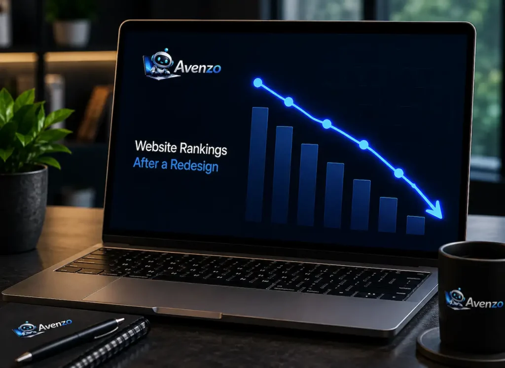 Website rankings dropped after redesign