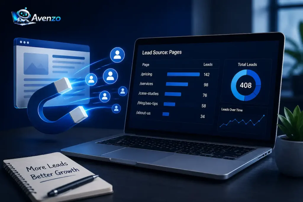 track which website pages generate the most lead