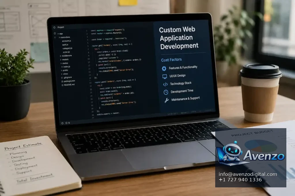 Custom web application development cost factors