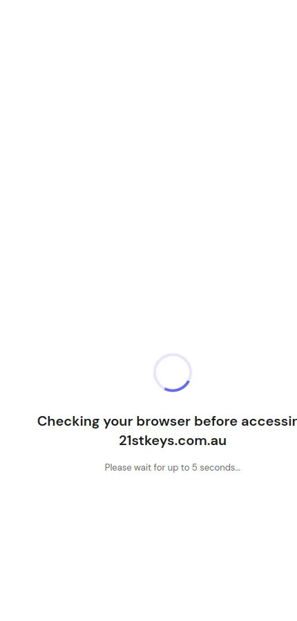 21st Keys mobile website screenshot