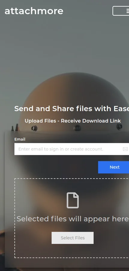 Attachmore mobile website screenshot