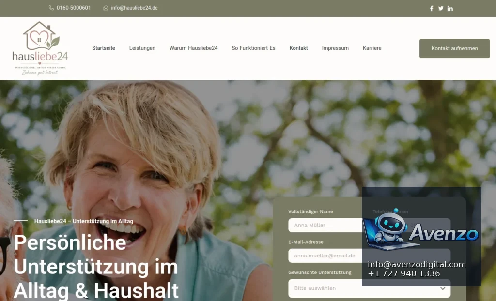 Glatt Punkt Wiesbaden — Landing Page & Conversion Case Study Homepage website screenshot