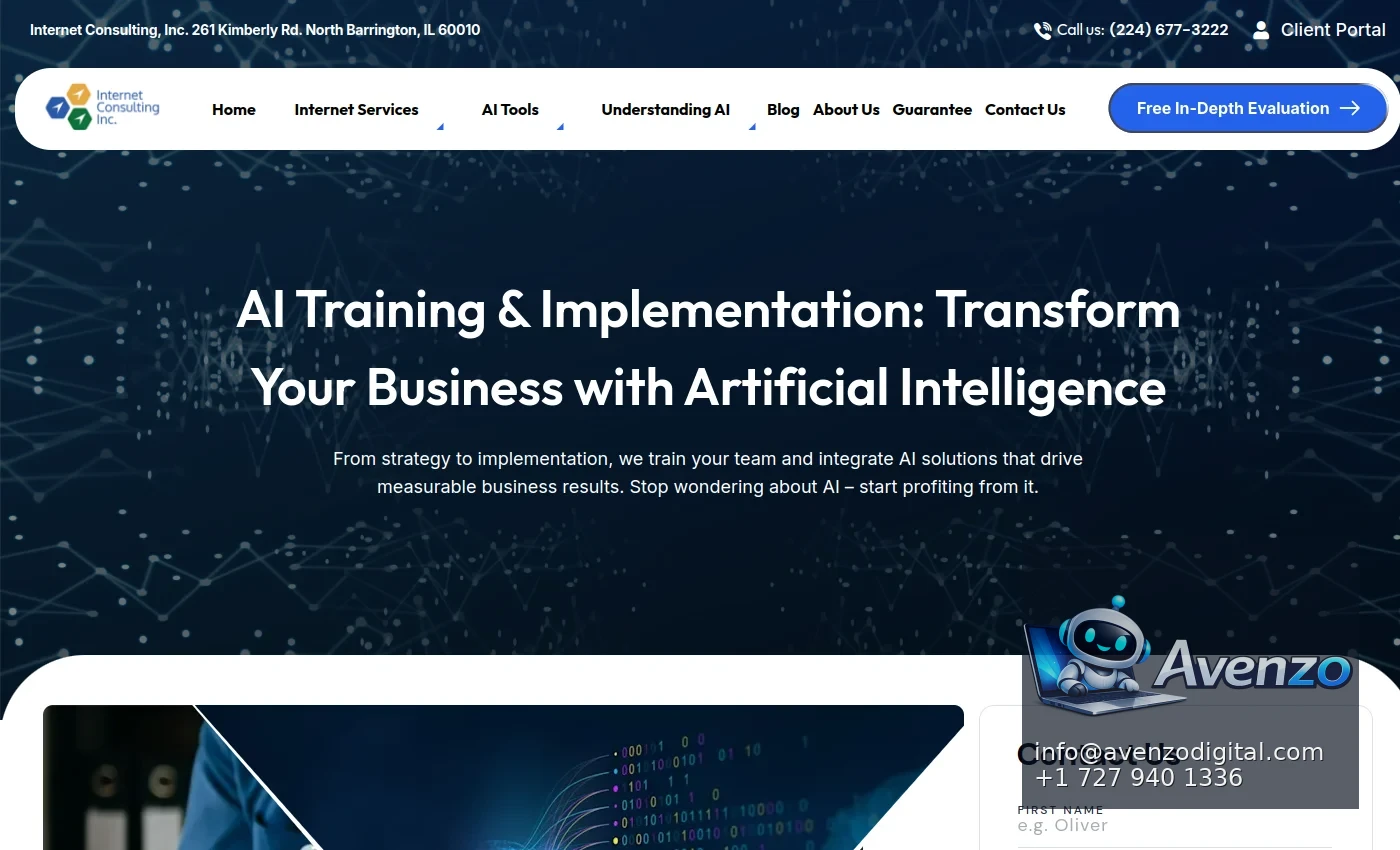 Internet Consulting, Inc. additional website view