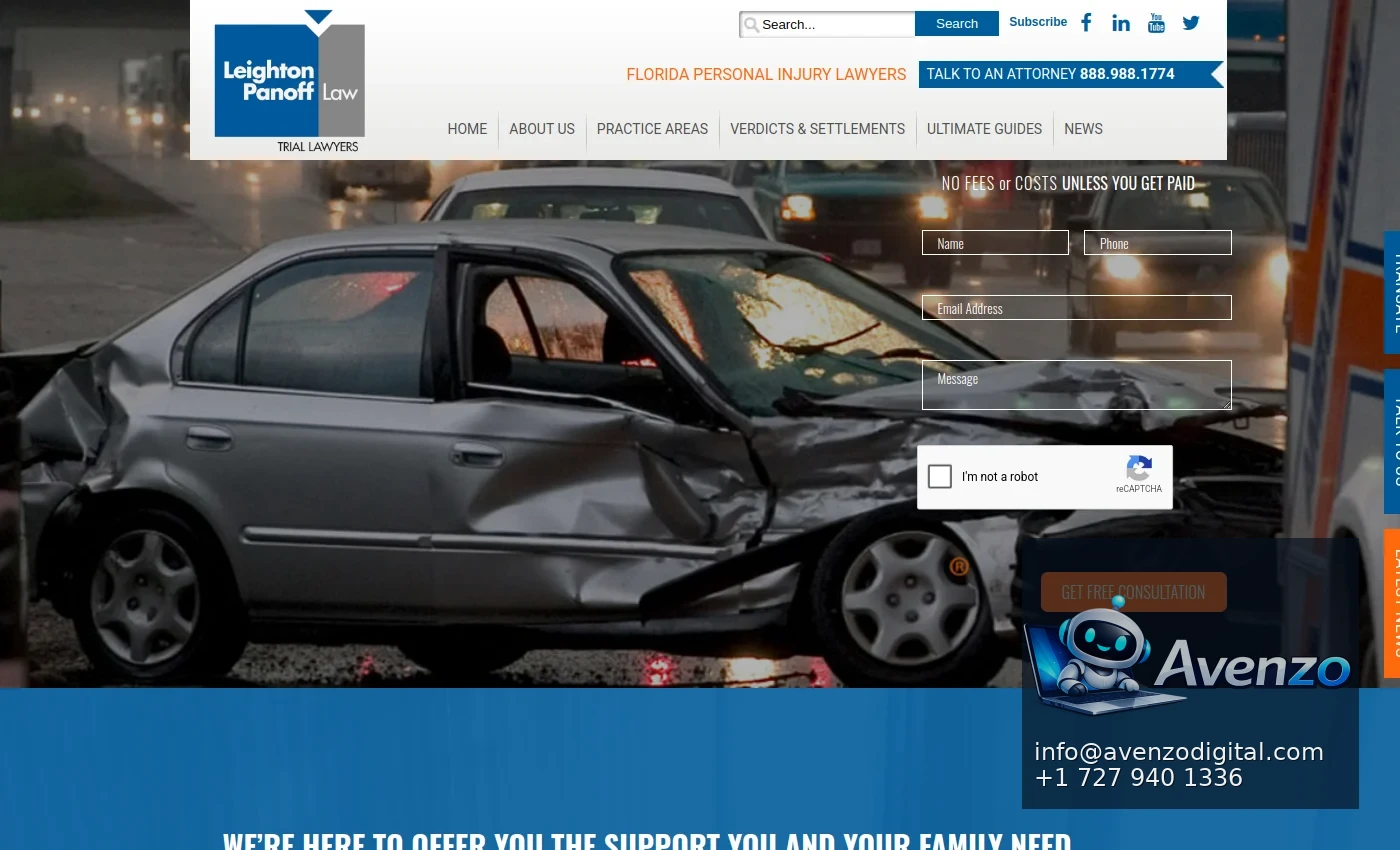 Leighton Panoff Law additional website view