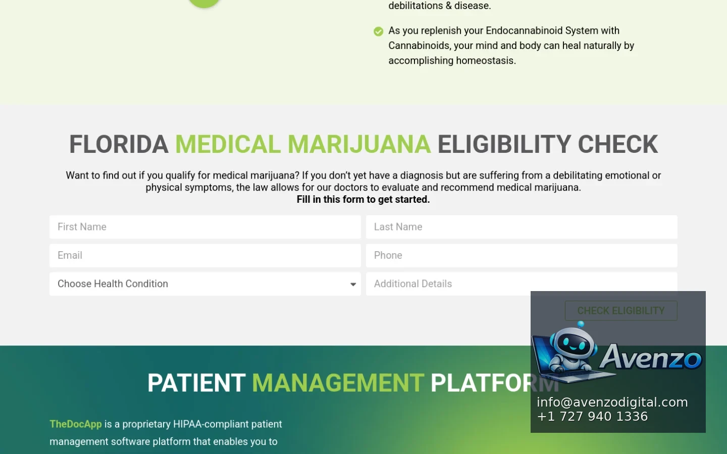 My Florida Green additional website view