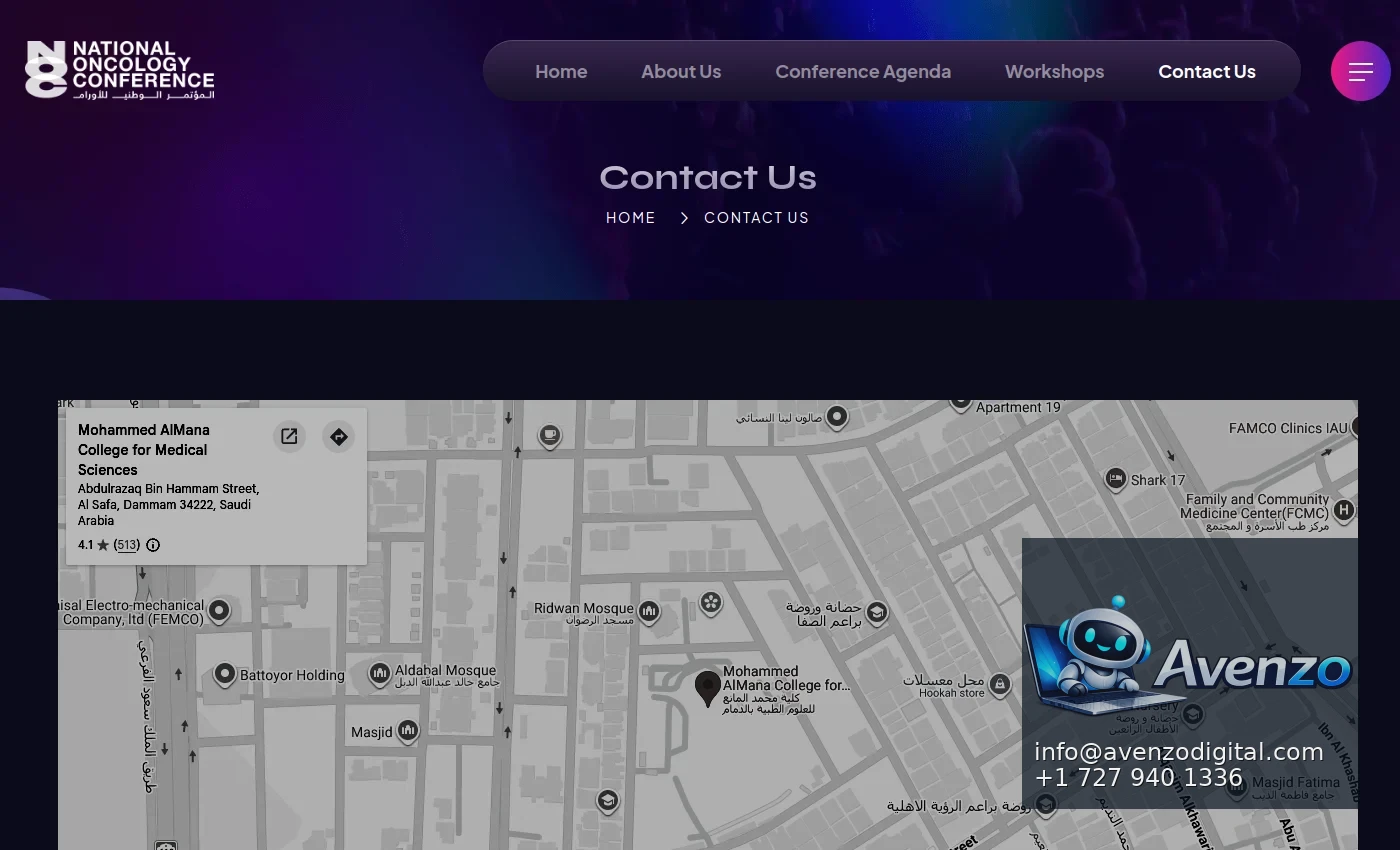 NOC Conference additional website view