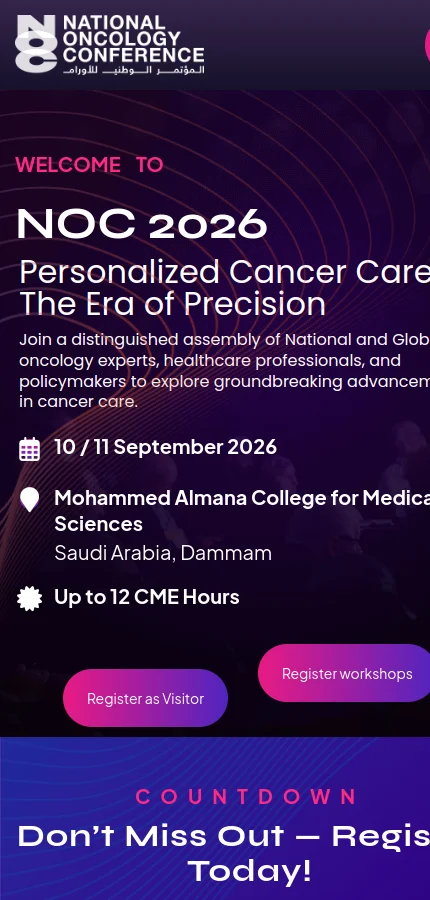NOC Conference mobile website screenshot