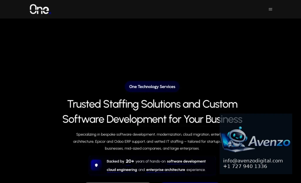 One Technology Services website project
