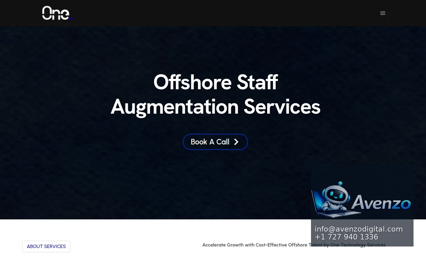 One Technology Services additional website view