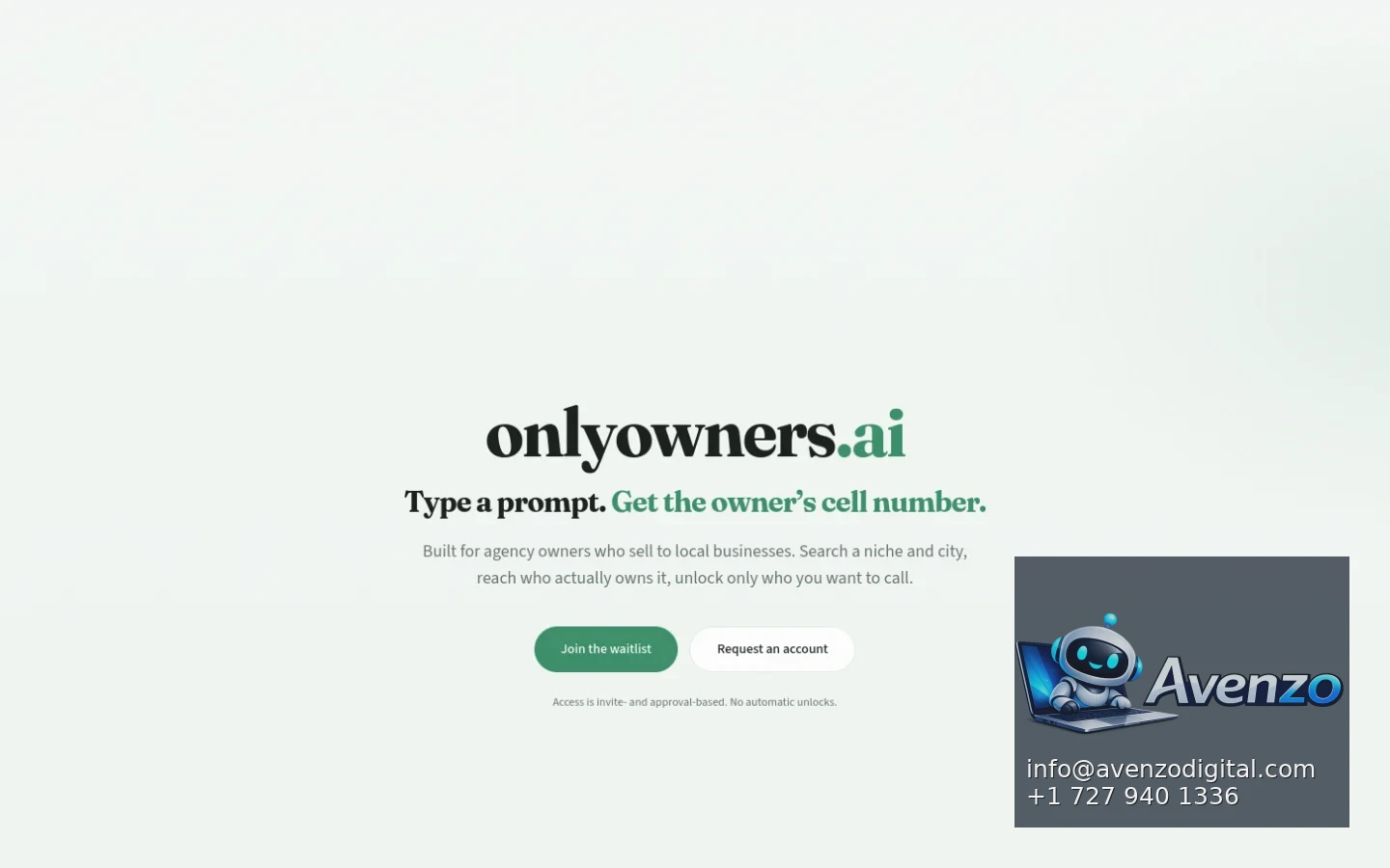 OnlyOwners.ai additional website view