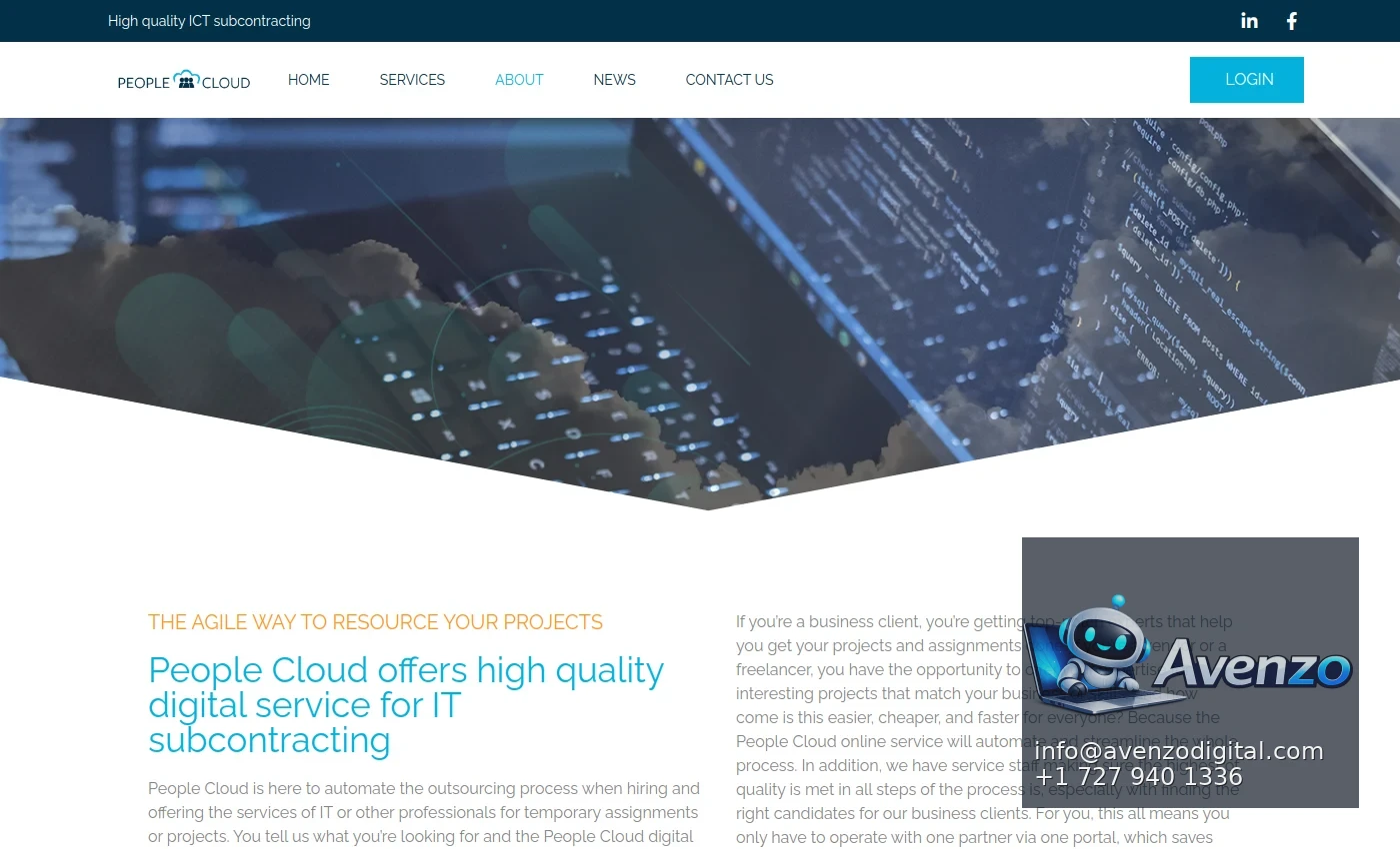 PeopleCloud additional website view