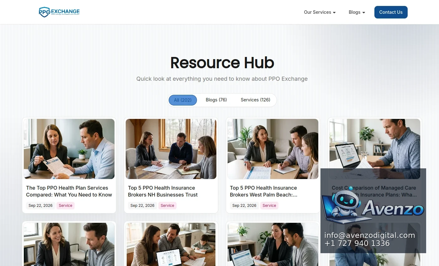 PPO Exchange additional website view