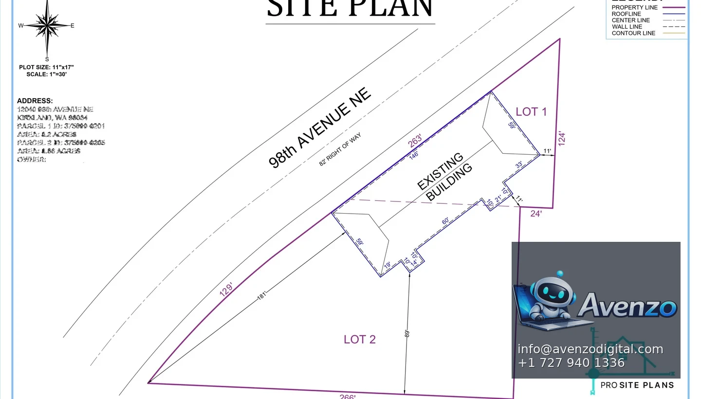 Pro Site Plans secondary website screenshot