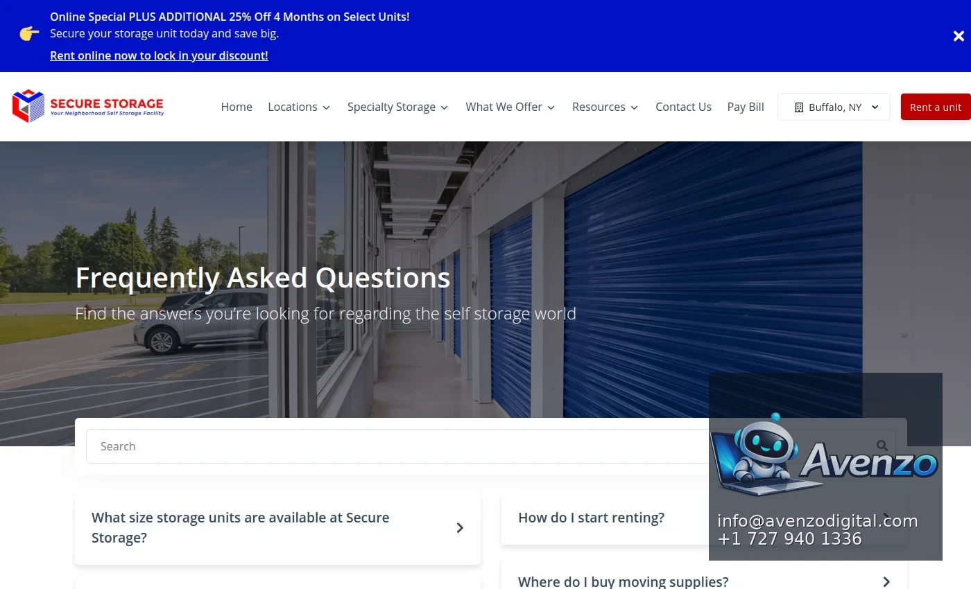 Secure Storage additional website view