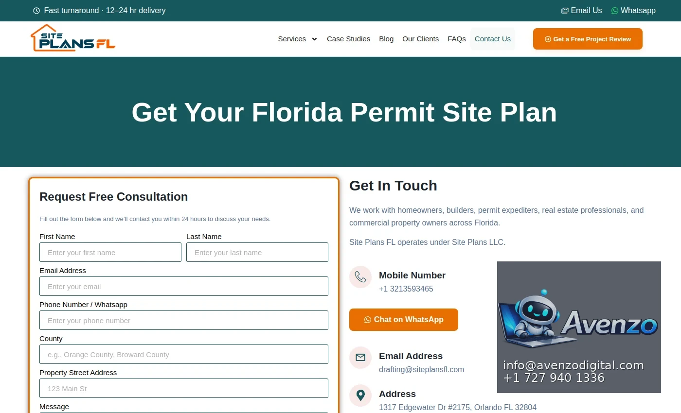 SitePlansFL additional website view