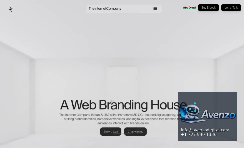The Internet Company — Landing Page & Conversion Case Study Homepage website screenshot