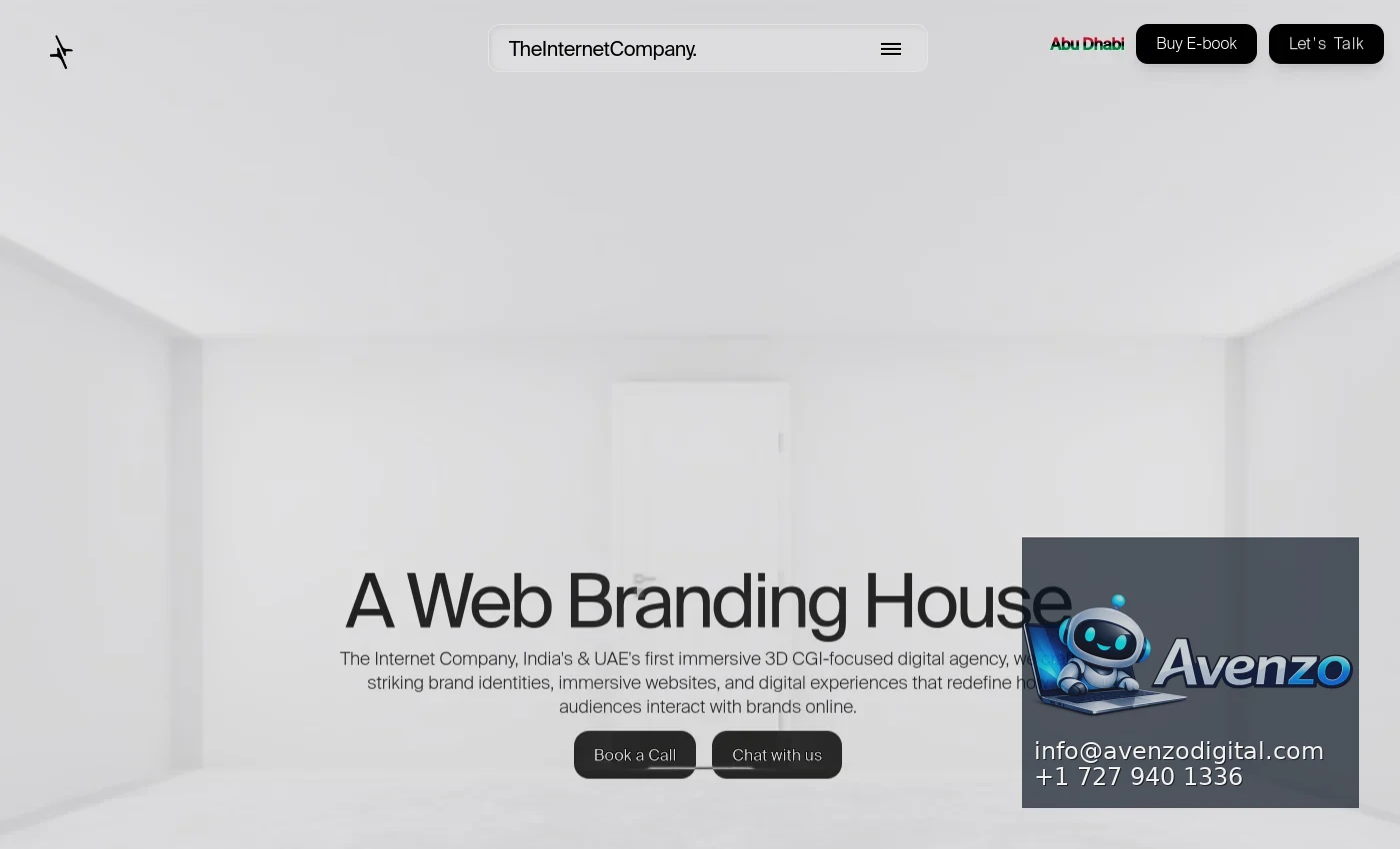 The Internet Company desktop website screenshot