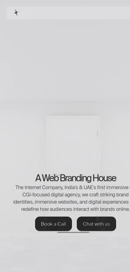 The Internet Company mobile website screenshot