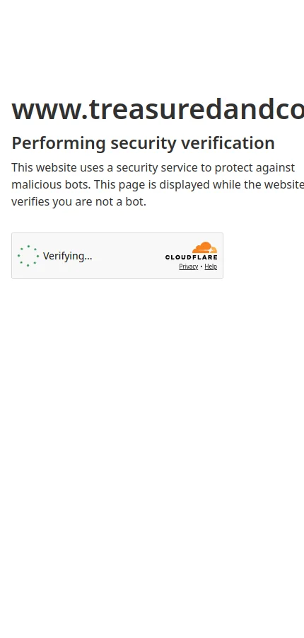 Treasured & Co. mobile website screenshot