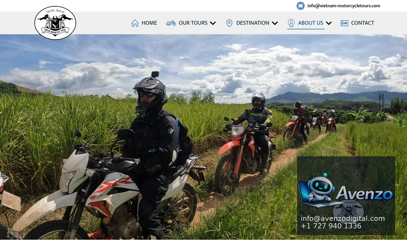 Vietnam Motorbike Tours additional website view