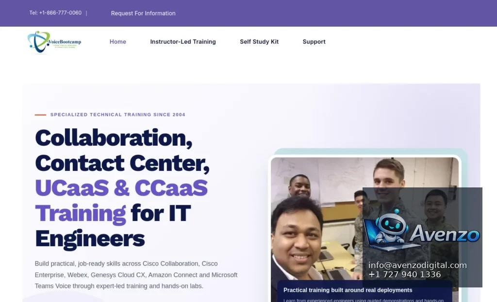 VoiceBootcamp website project