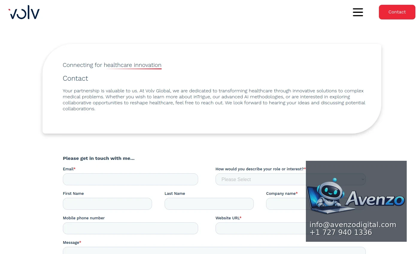 Volv Global secondary website screenshot