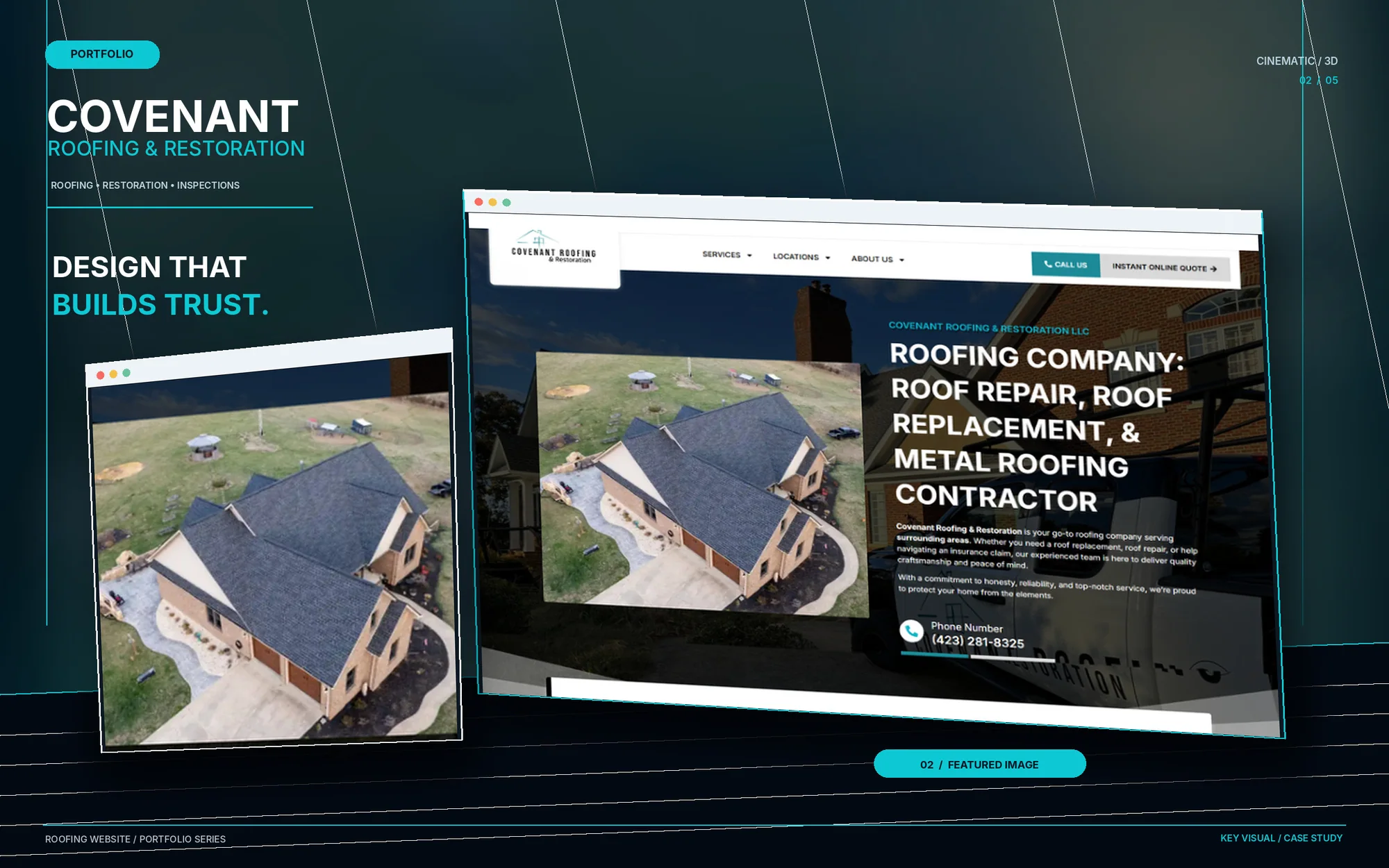 Covenant Roofing & Restoration — Hero Section