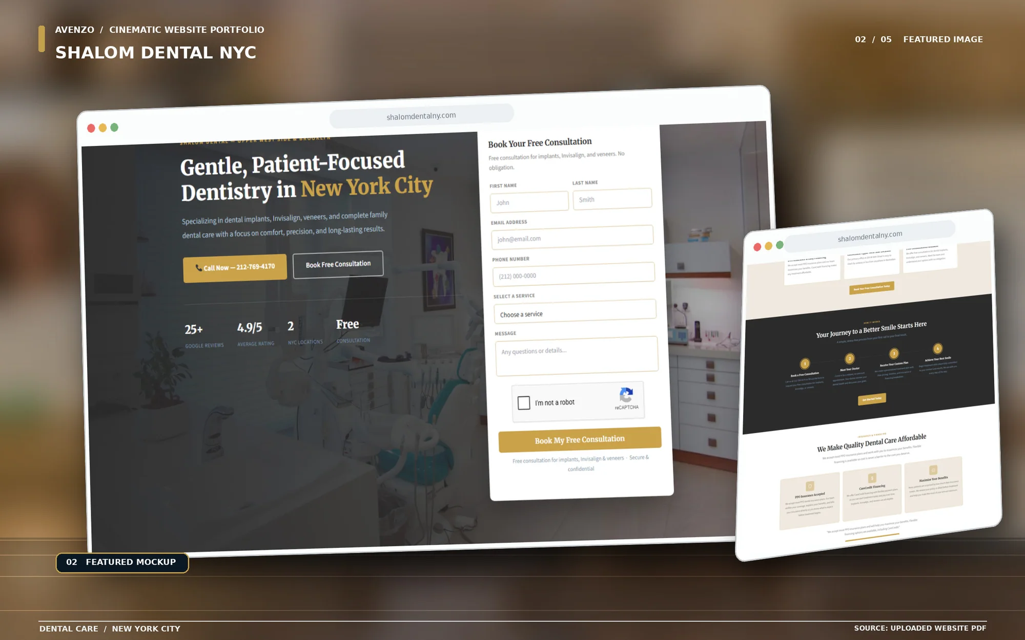 Shalom Dental NYC — Hero Section