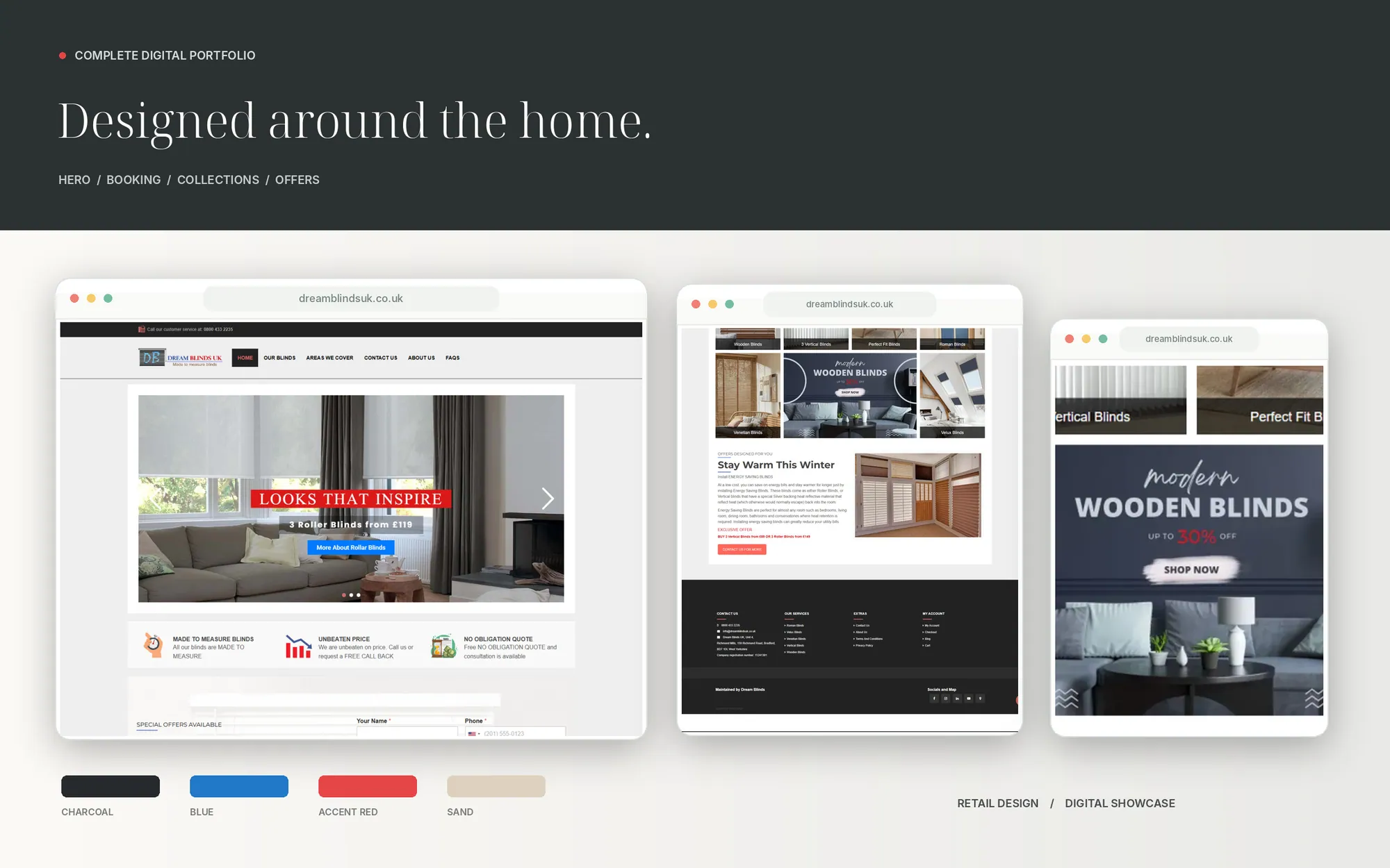 Dream Blinds UK — Full Website Collection