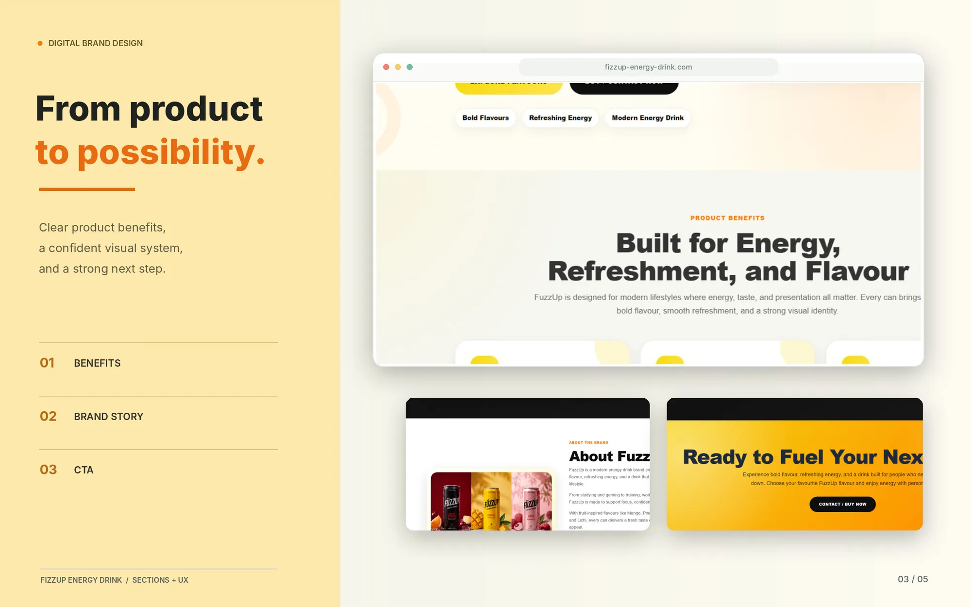 FizzUp Energy Drink — Product Storytelling