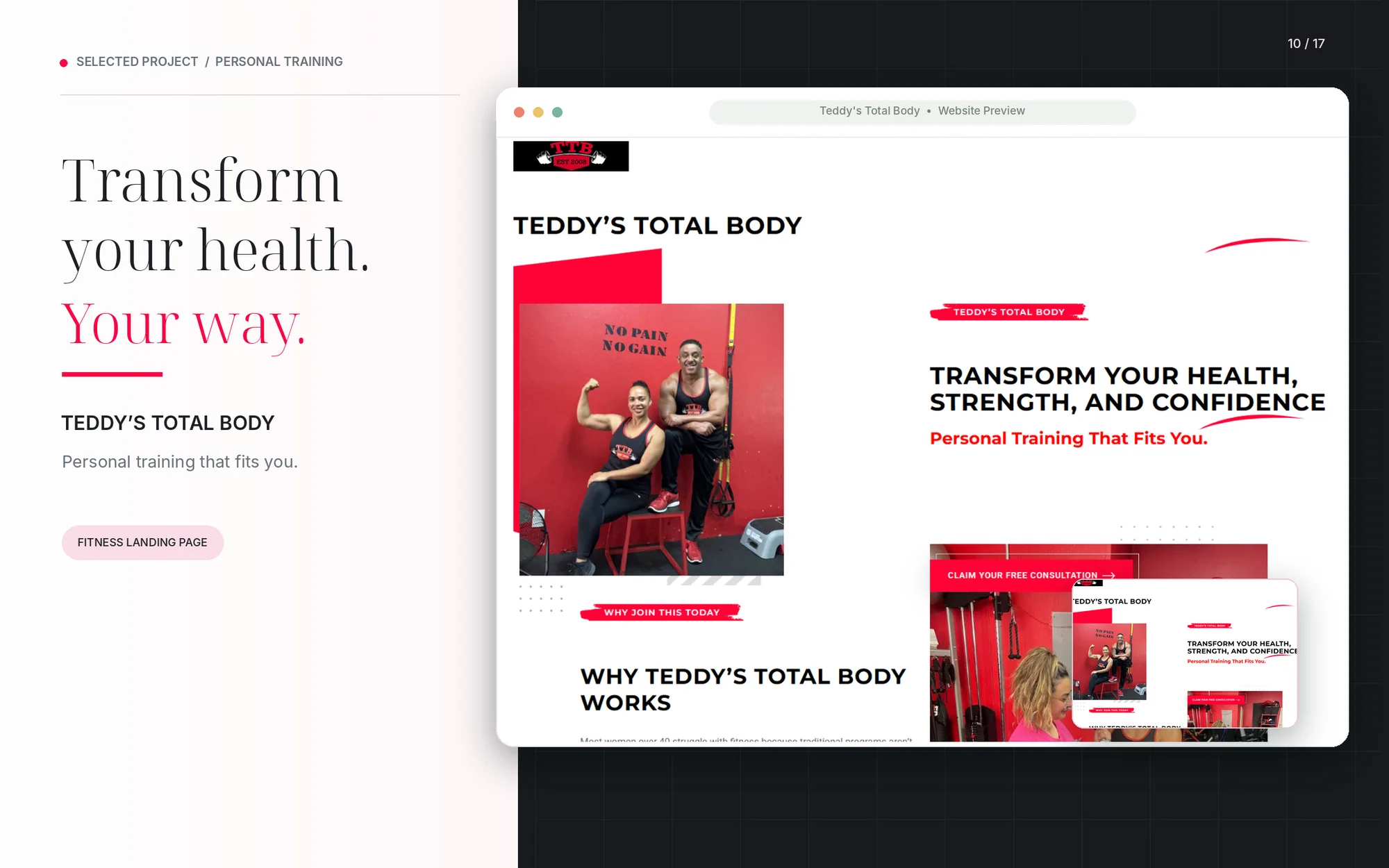 Teddy's Total Body — Editorial Hero